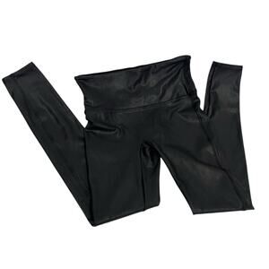 SPANX Faux Leather Black High Rise Legging Medium